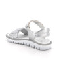Sandale pour fille argent avec velcro Sandale pour fille argent avec velcro