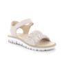 Sandale pour fille beige avec velcro Sandale pour fille beige avec velcro