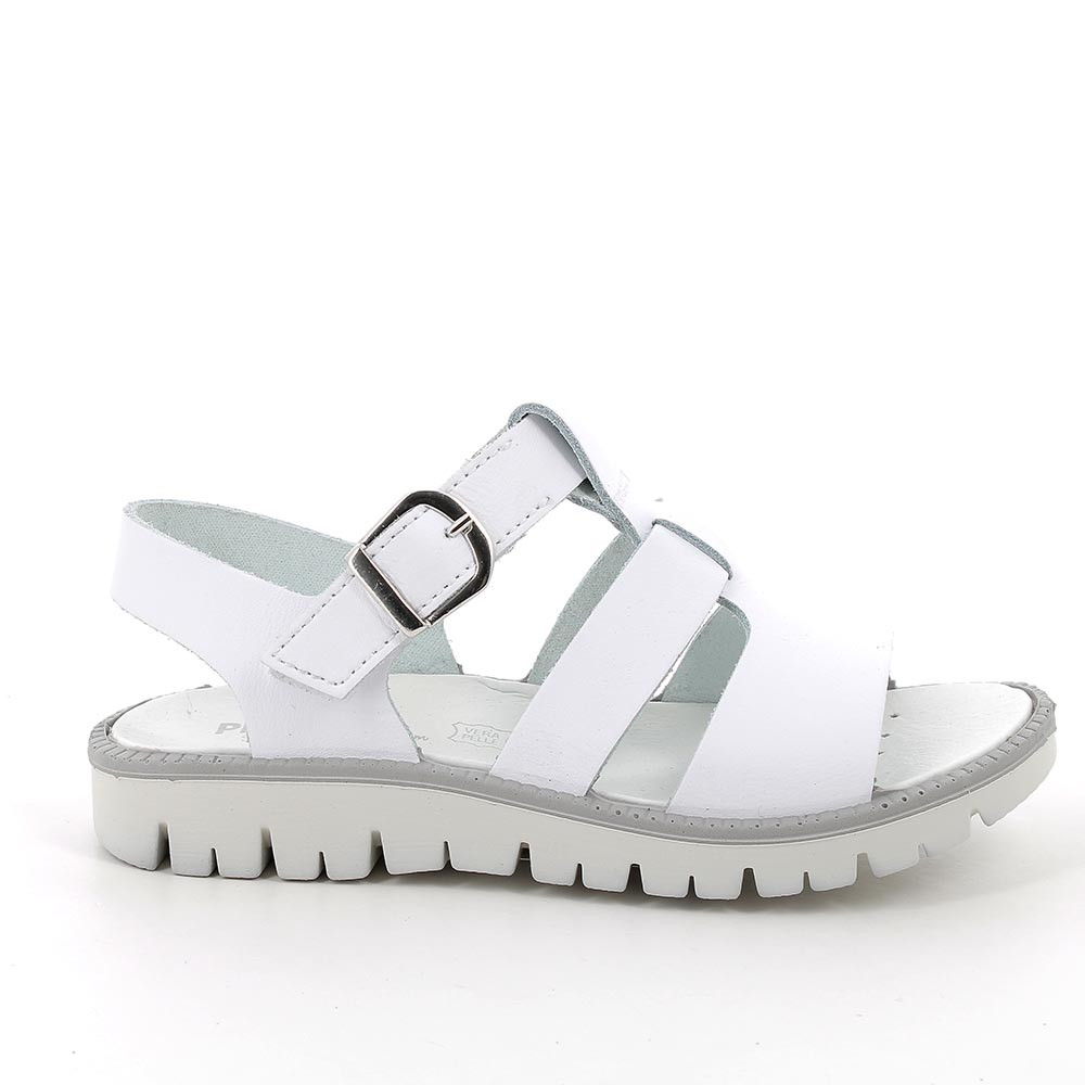 Sandalia para niña blanco con velcro