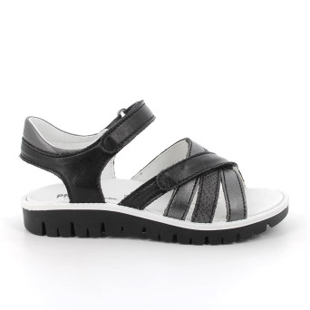 Sandals for girls black and grey with velcro Sandals for girls black and grey with velcro