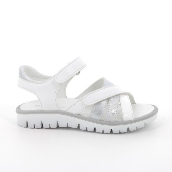 Sandals for girls white and silver with velcro Sandals for girls white and silver with velcro