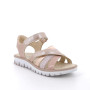 Sandals for girls pink and beige with velcro Sandals for girls pink and beige with velcro