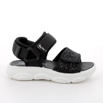 Sandale pour fille noir avec velcro Sandale pour fille noir avec velcro