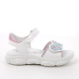 Sandalia para niña blanco con velcro Sandalia para niña blanco con velcro