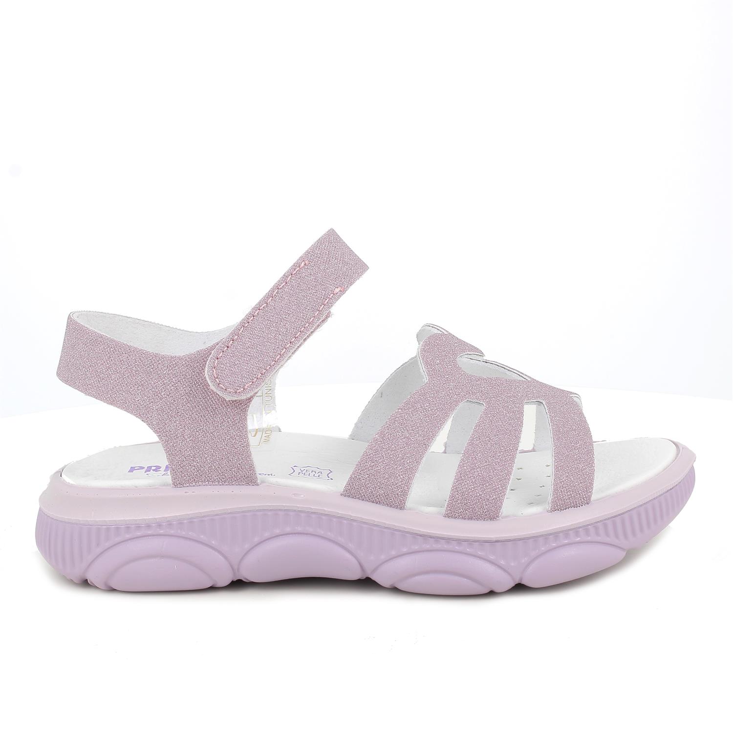 Sandale pour fille rose et violet avec velcro