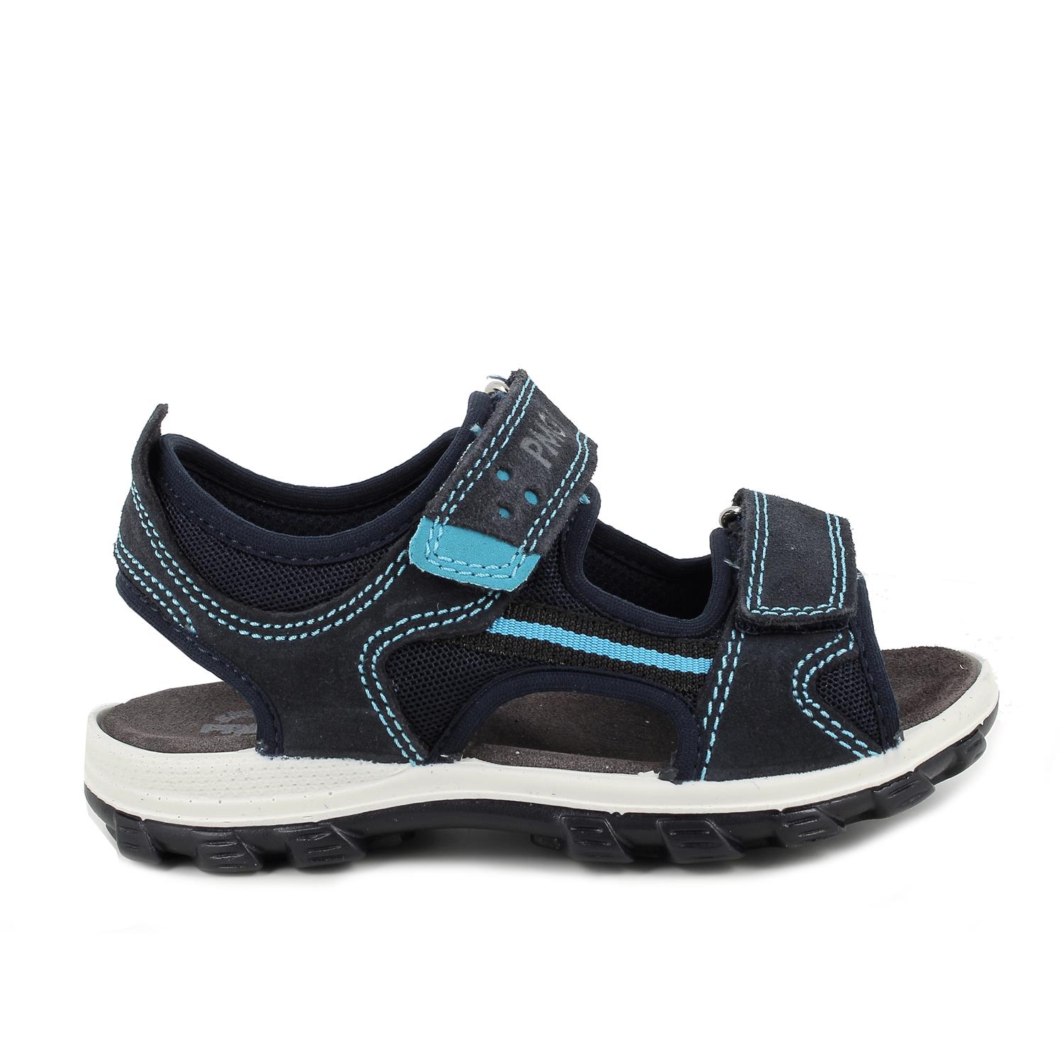 Sandali da bambino blu con strap