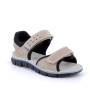Sandalia para niño beige y negro con velcro Sandalia para niño beige y negro con velcro