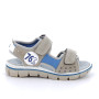 Sandale pour garçon beige et bleu clair avec velcro Sandale pour garçon beige et bleu clair avec velcro
