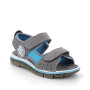 Sandale pour garçon gris et turquoise avec velcro Sandale pour garçon gris et turquoise avec velcro
