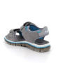 Sandale pour garçon gris et turquoise avec velcro Sandale pour garçon gris et turquoise avec velcro
