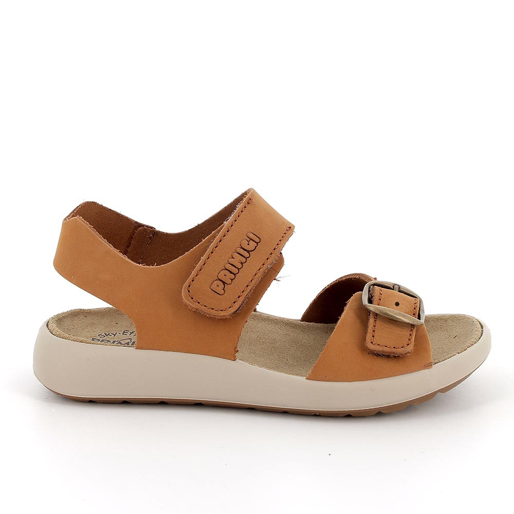 Sandale pour garçon brun avec velcro