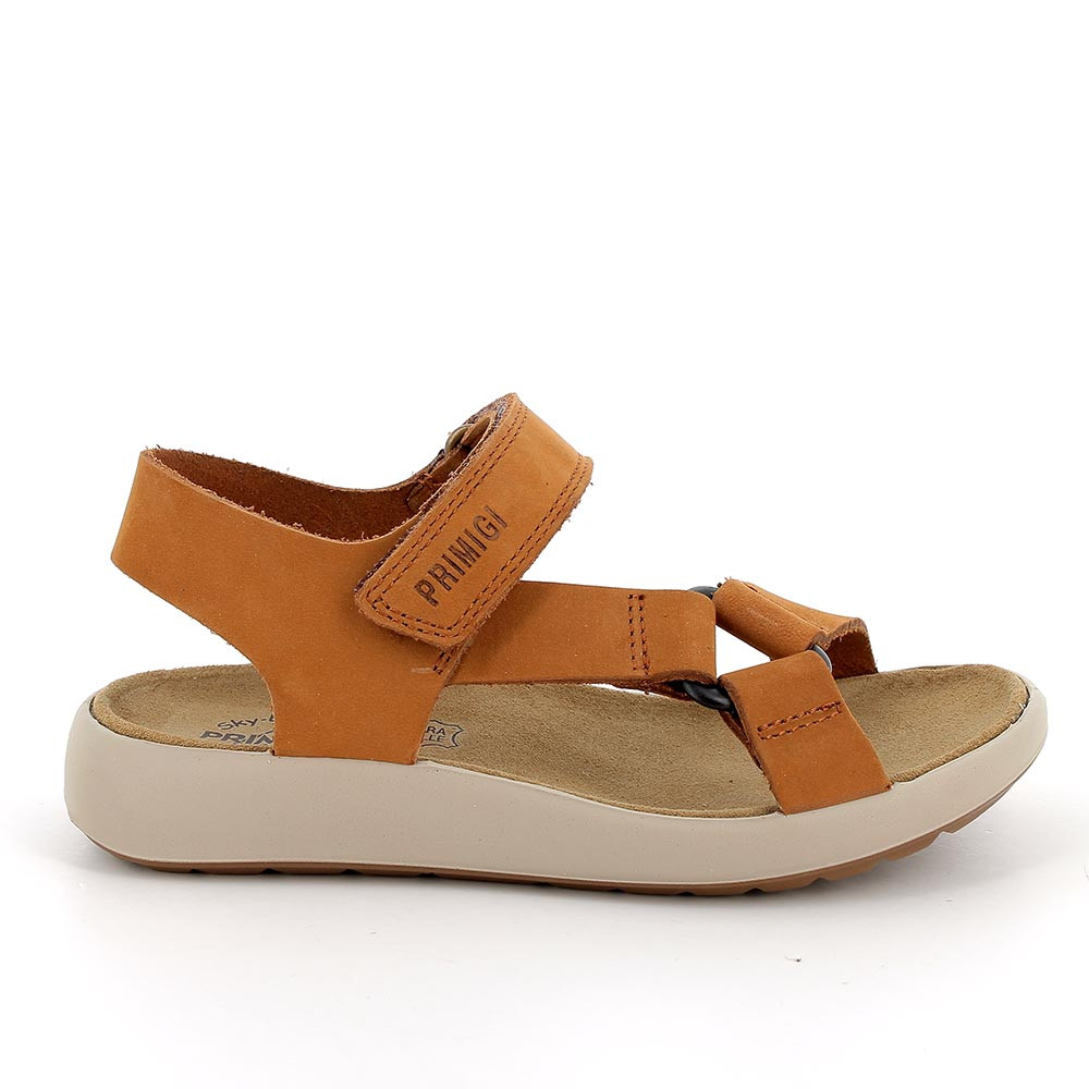 Sandals for boys brown with velcro