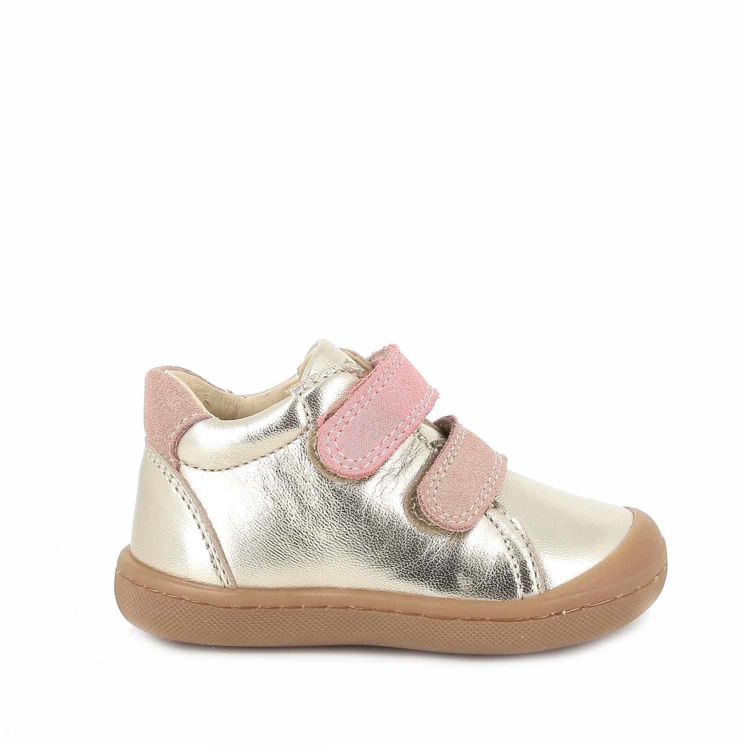 Zapato para niña platino con velcro