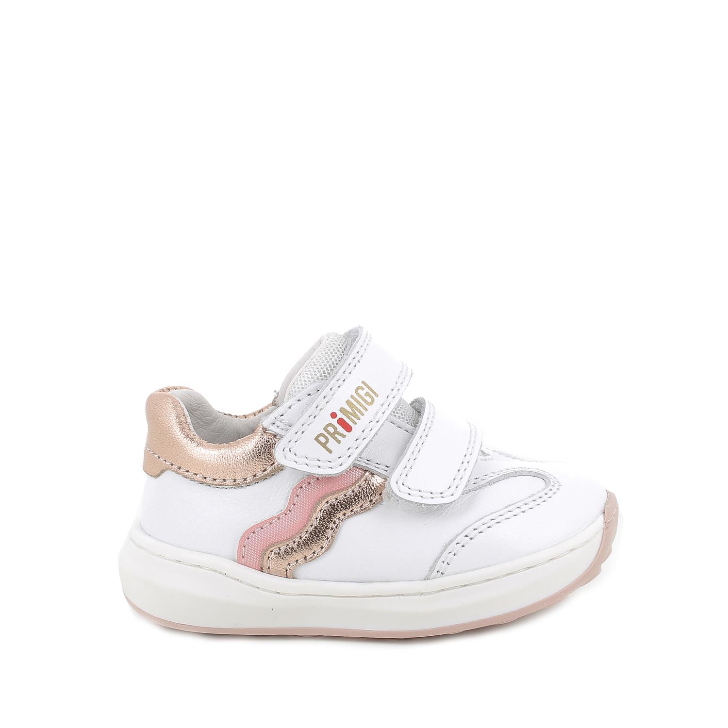 Кожаные полуботинки для девочек,белый