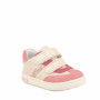 Deportivo para niña beige y rosa con velcro Deportivo para niña beige y rosa con velcro