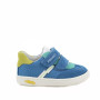 Sneakers da bambino celeste e blu con strap Sneakers da bambino celeste e blu con strap