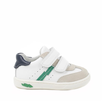 Deportivo para niño blanco con velcro Deportivo para niño blanco con velcro