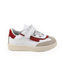 Sneakers for boys white and red with velcro Sneakers for boys white and red with velcro