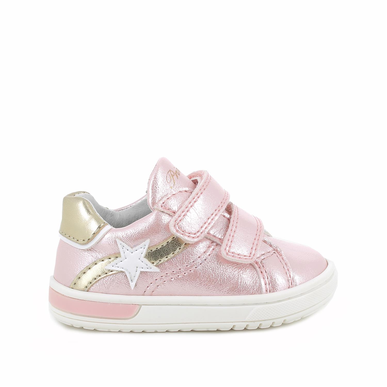 Chaussure pour fille rose avec velcro