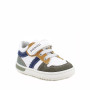Sneaker pour garçon blanc et vert avec velcro Sneaker pour garçon blanc et vert avec velcro