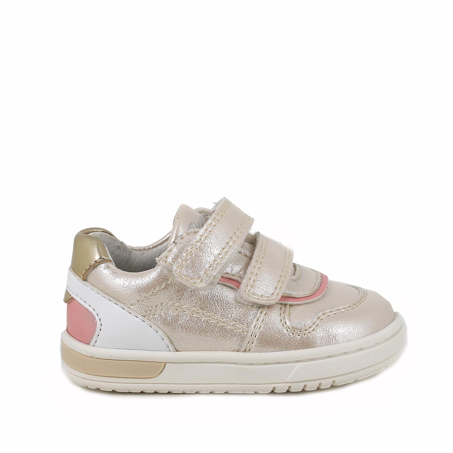 Deportivo para niña beige con velcro