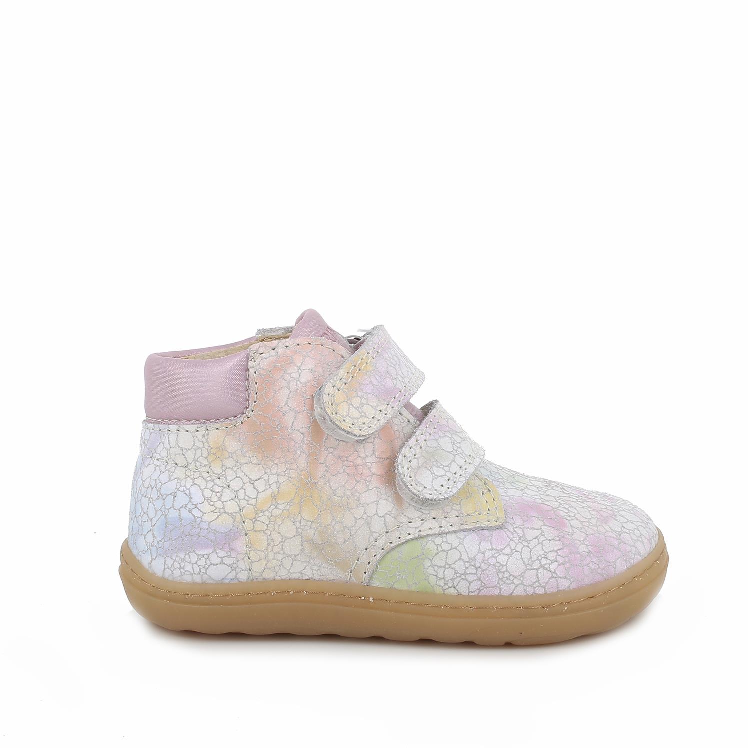 Shoes for girls white and pink with velcro