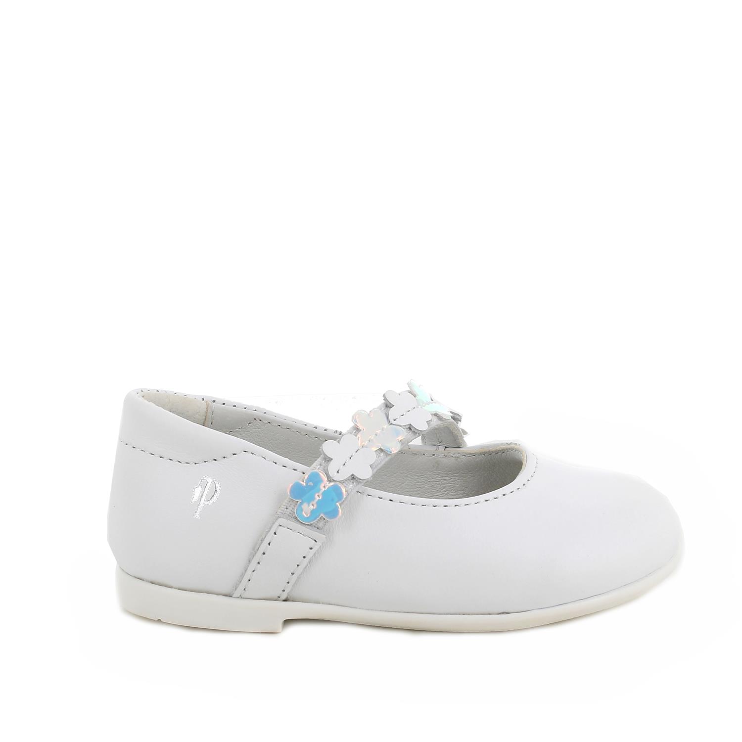 Bailarina para niña blanco con elástico