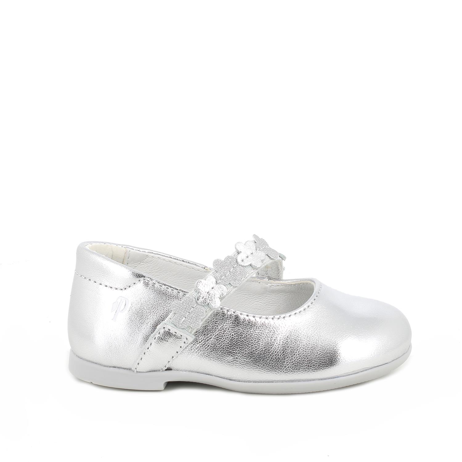 Bailarina para niña plata con elástico
