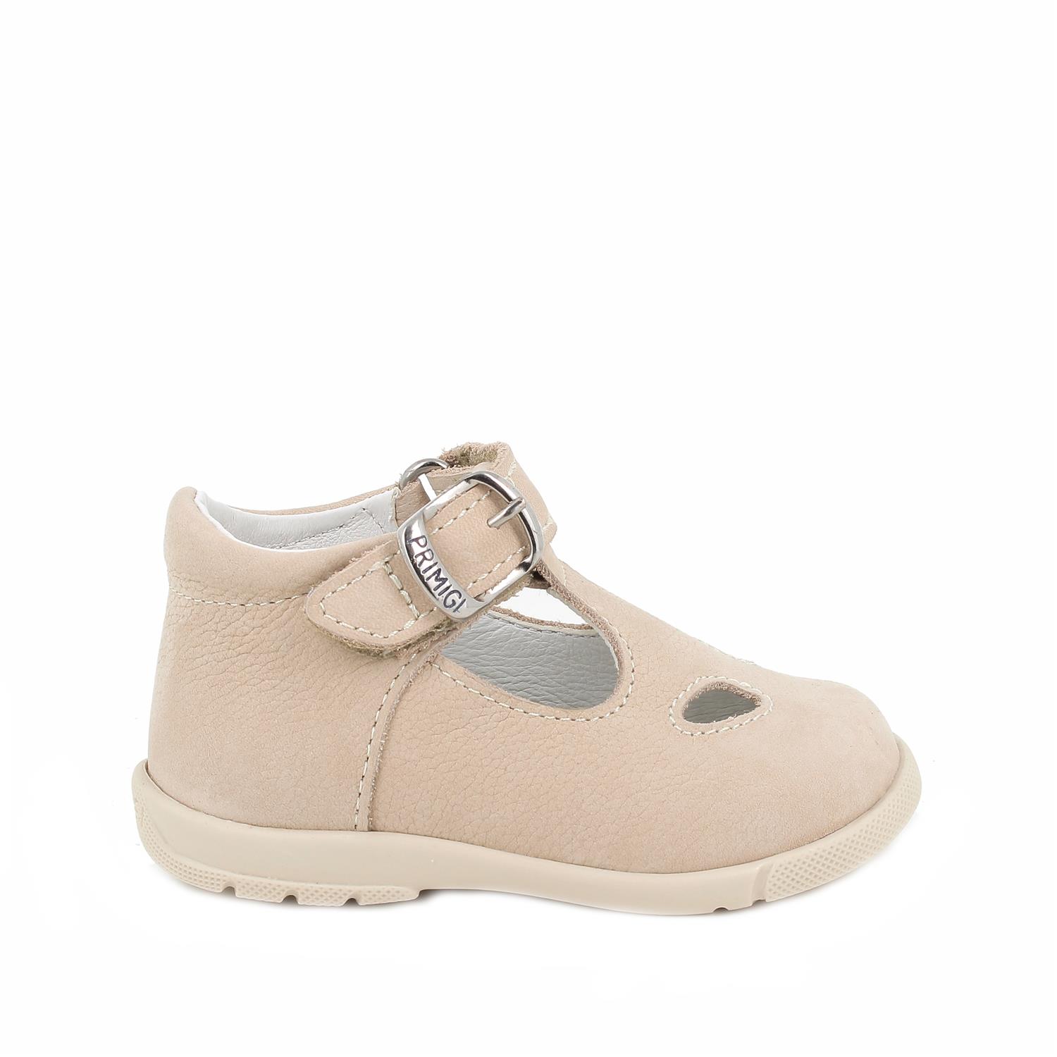 Chaussure pour garçon beige avec velcro