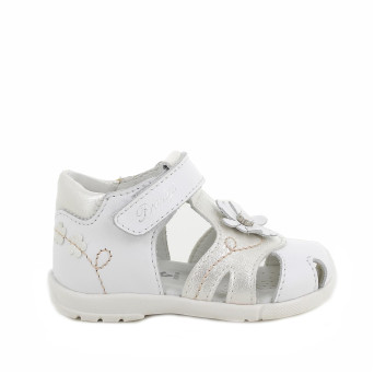 Sandale pour fille blanc avec velcro Sandale pour fille blanc avec velcro