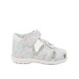 Sandale pour fille blanc et turquoise avec velcro Sandale pour fille blanc et turquoise avec velcro