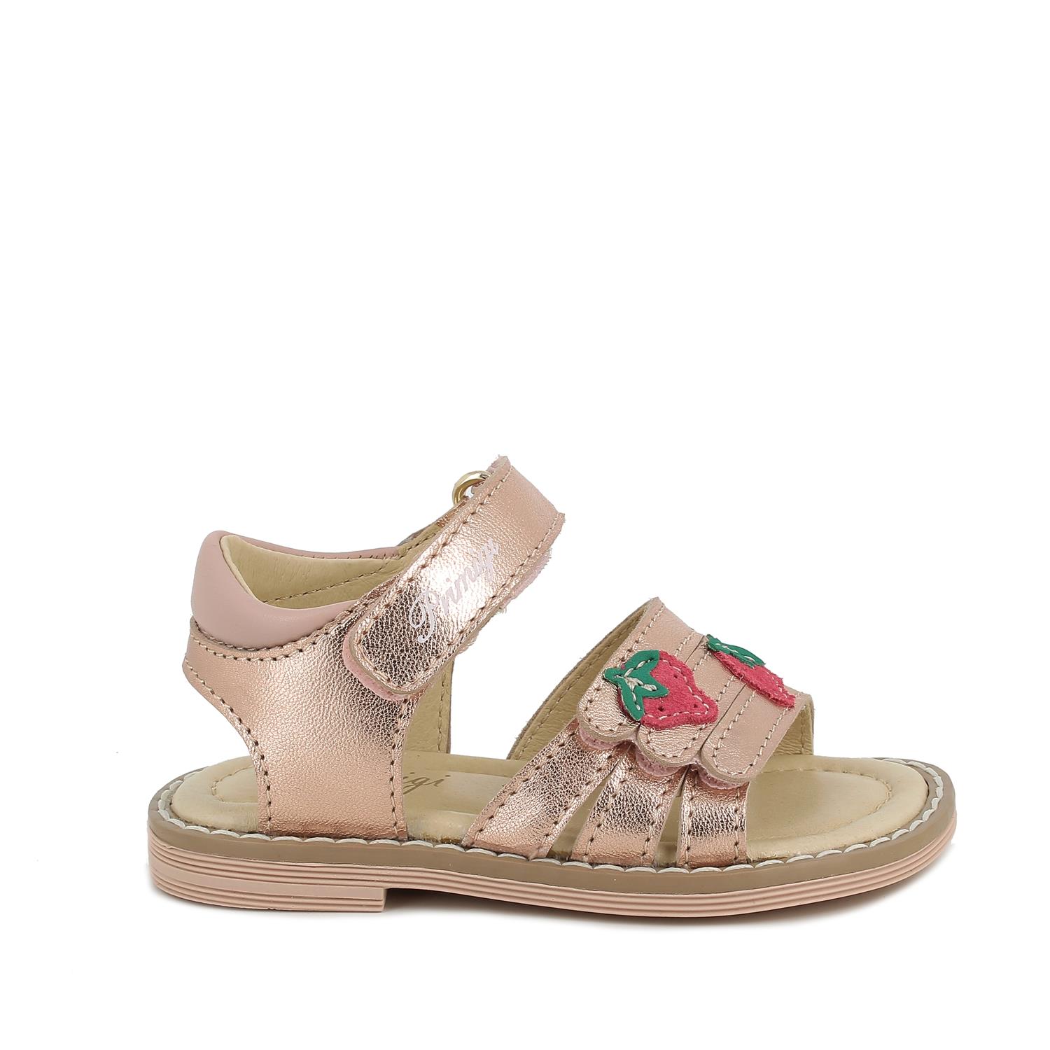 Sandale pour fille rose avec velcro