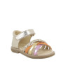 Sandals for girls platinum with velcro Sandals for girls platinum with velcro