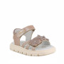 Sandale pour fille rose et beige avec velcro Sandale pour fille rose et beige avec velcro