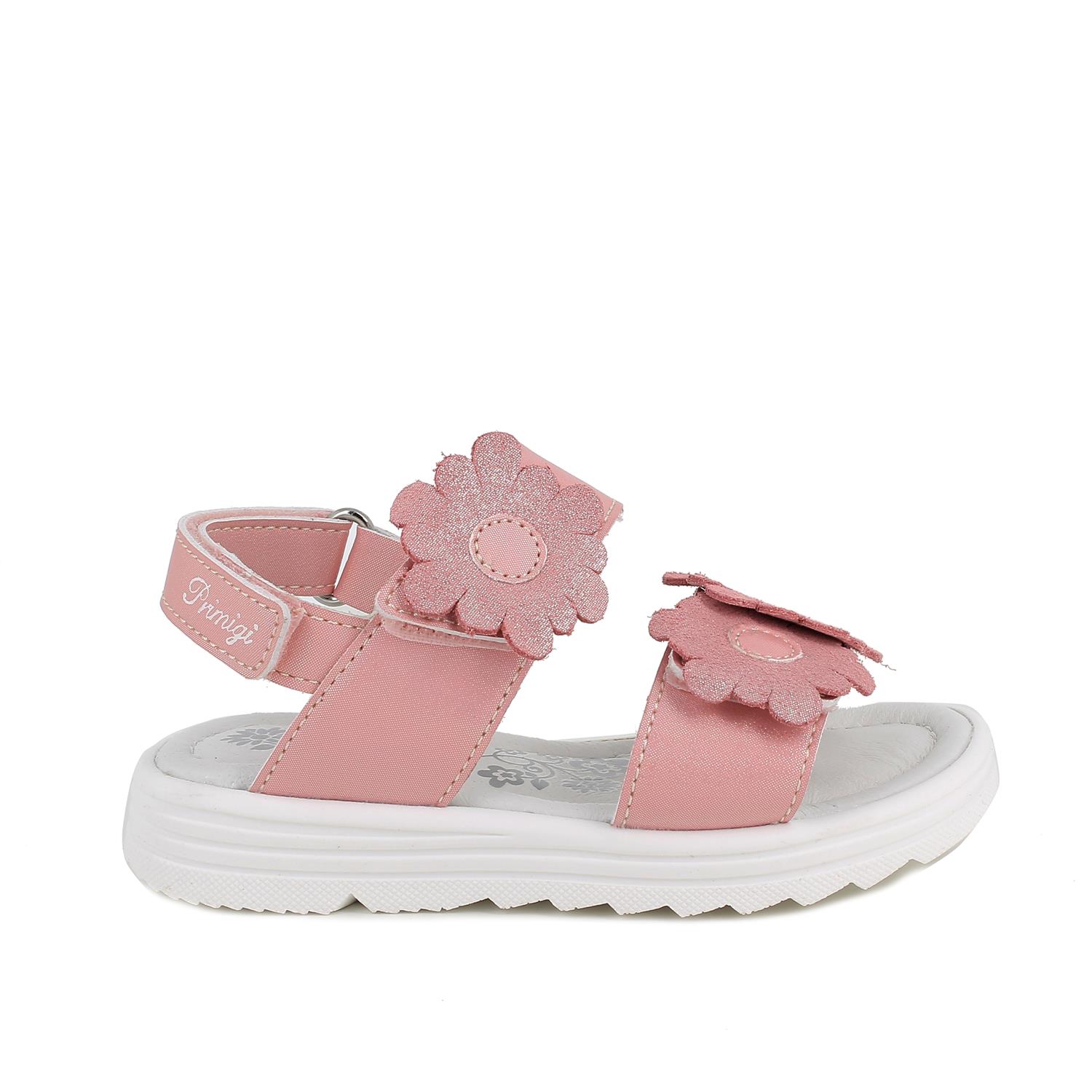 Sandale pour fille rose avec velcro