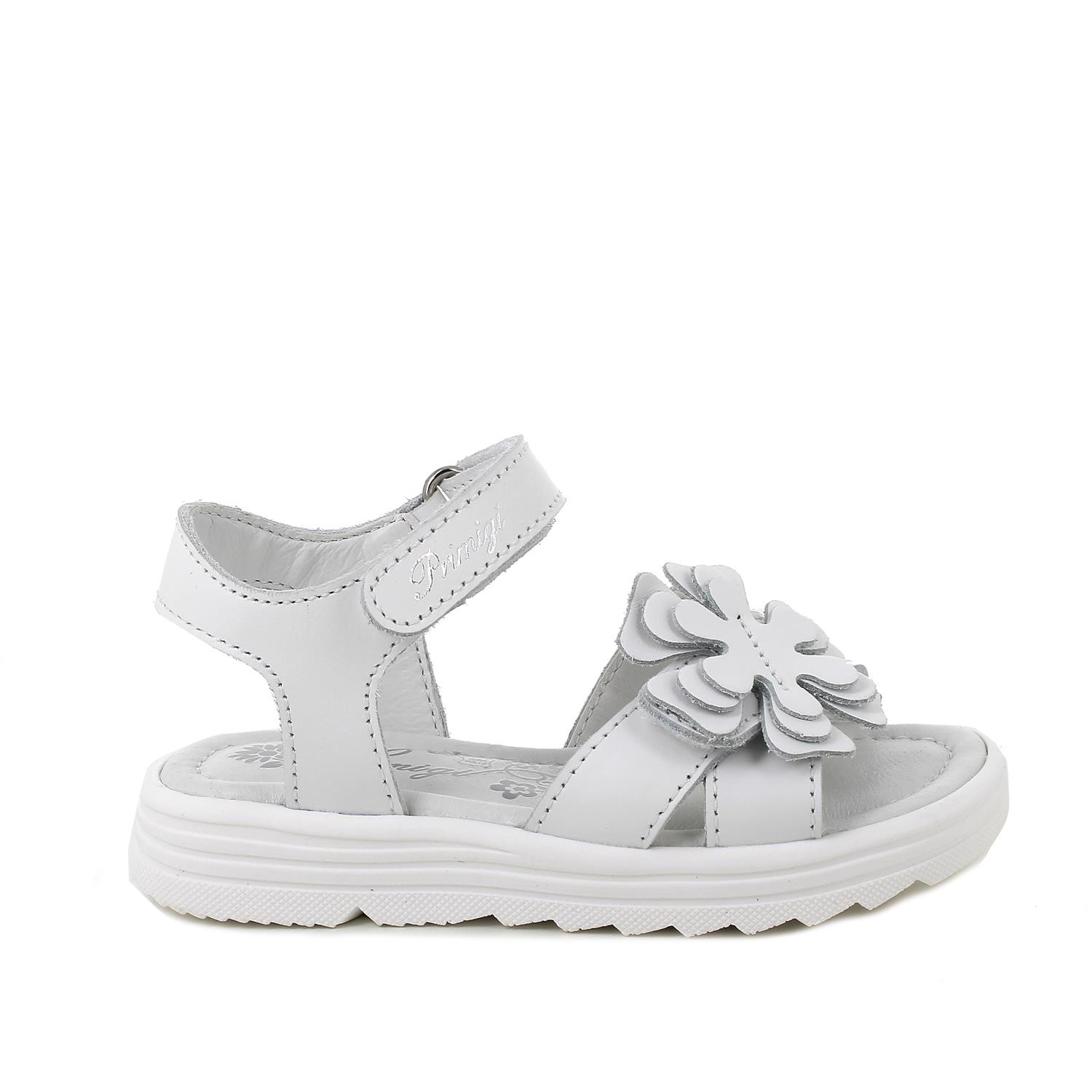 Кожаные сандалии для девочек,белый