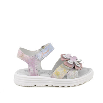Sandale pour fille blanc et rose avec velcro Sandale pour fille blanc et rose avec velcro