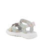 Sandalia para niña blanco y rosa con velcro Sandalia para niña blanco y rosa con velcro