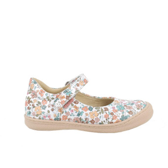 Bailarina para niña blanco y beige con velcro Bailarina para niña blanco y beige con velcro