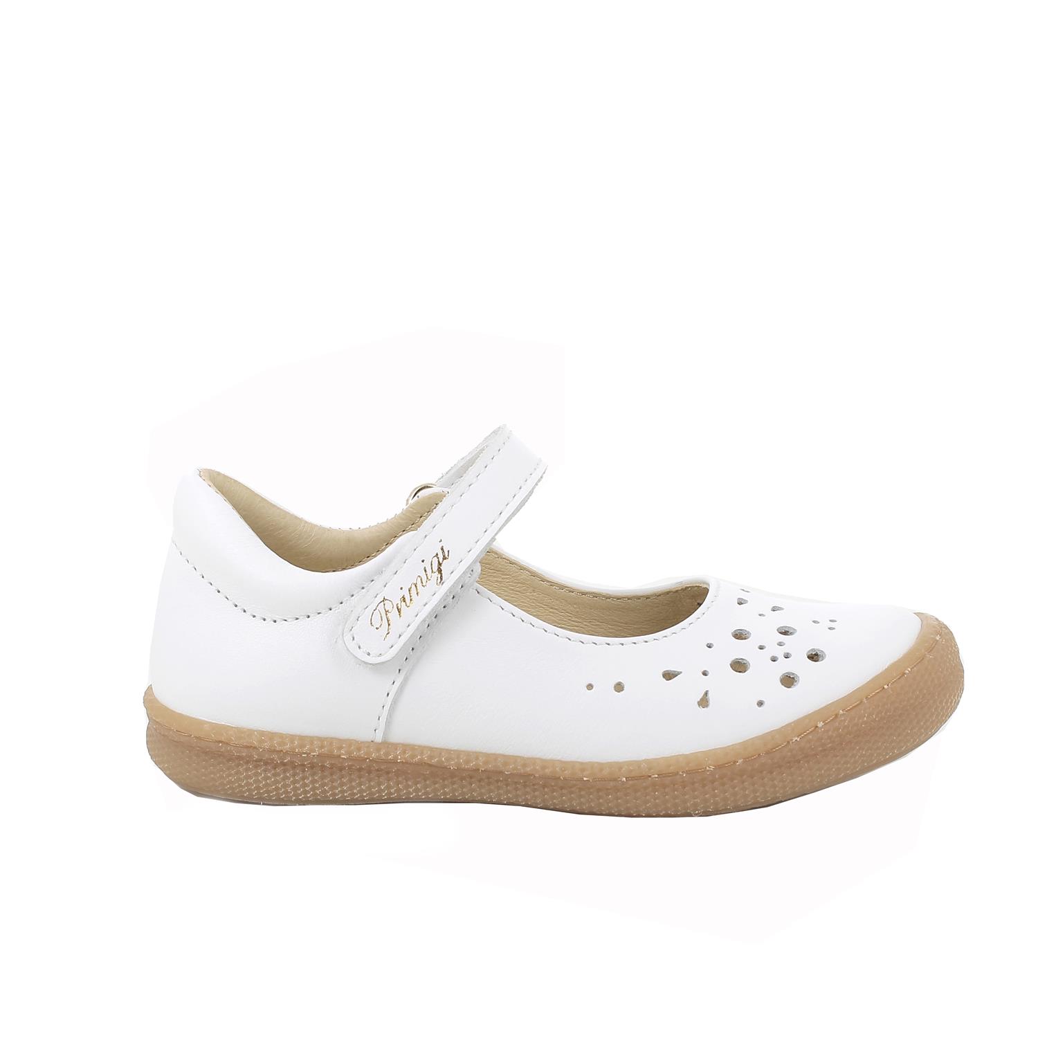 MÄDCHEN BALLERINA WEISS MIT VELCRO
