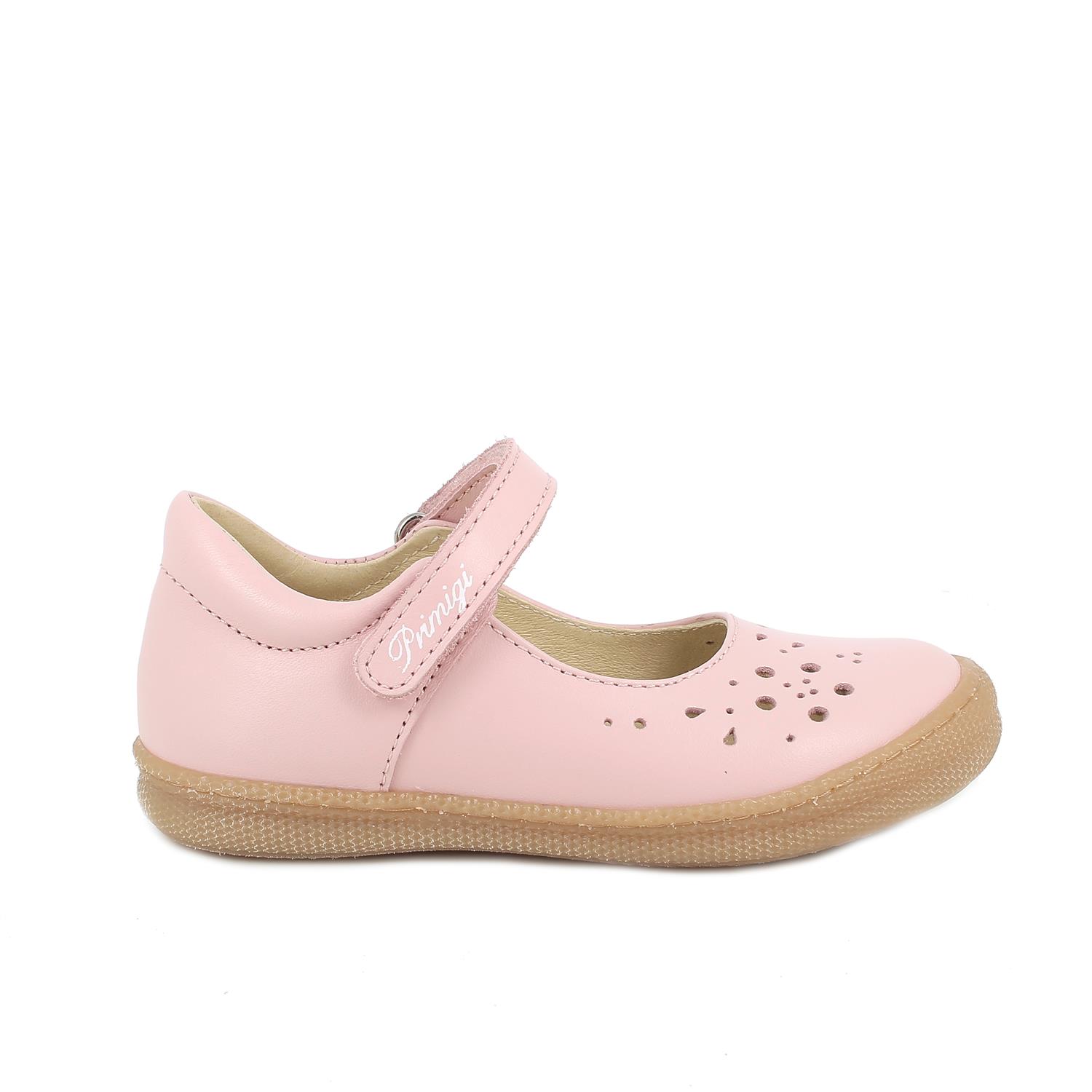 Ballerine pour fille rose avec velcro