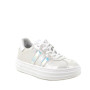 Sneakers da bambina bianco con zip Sneakers da bambina bianco con zip