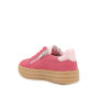 Sneaker pour fille fuxia et rose avec zip Sneaker pour fille fuxia et rose avec zip