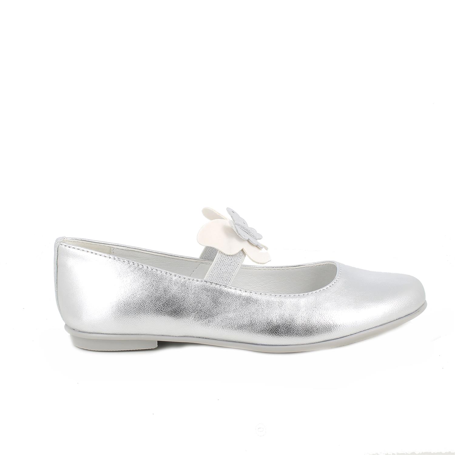 Bailarina para niña plata con elástico