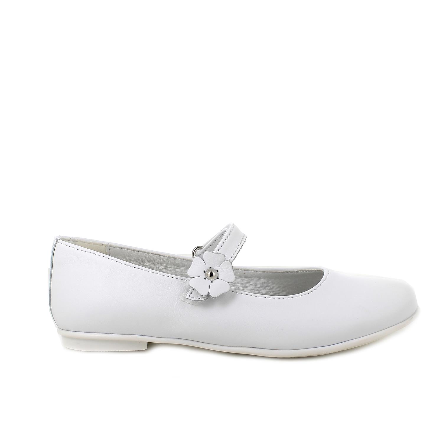 КОЖАНЫЕ ТУФЛИ ДЛЯ ДЕВОЧЕК, БЕЛЫЙ