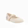 Bailarina para niña beige con velcro Bailarina para niña beige con velcro