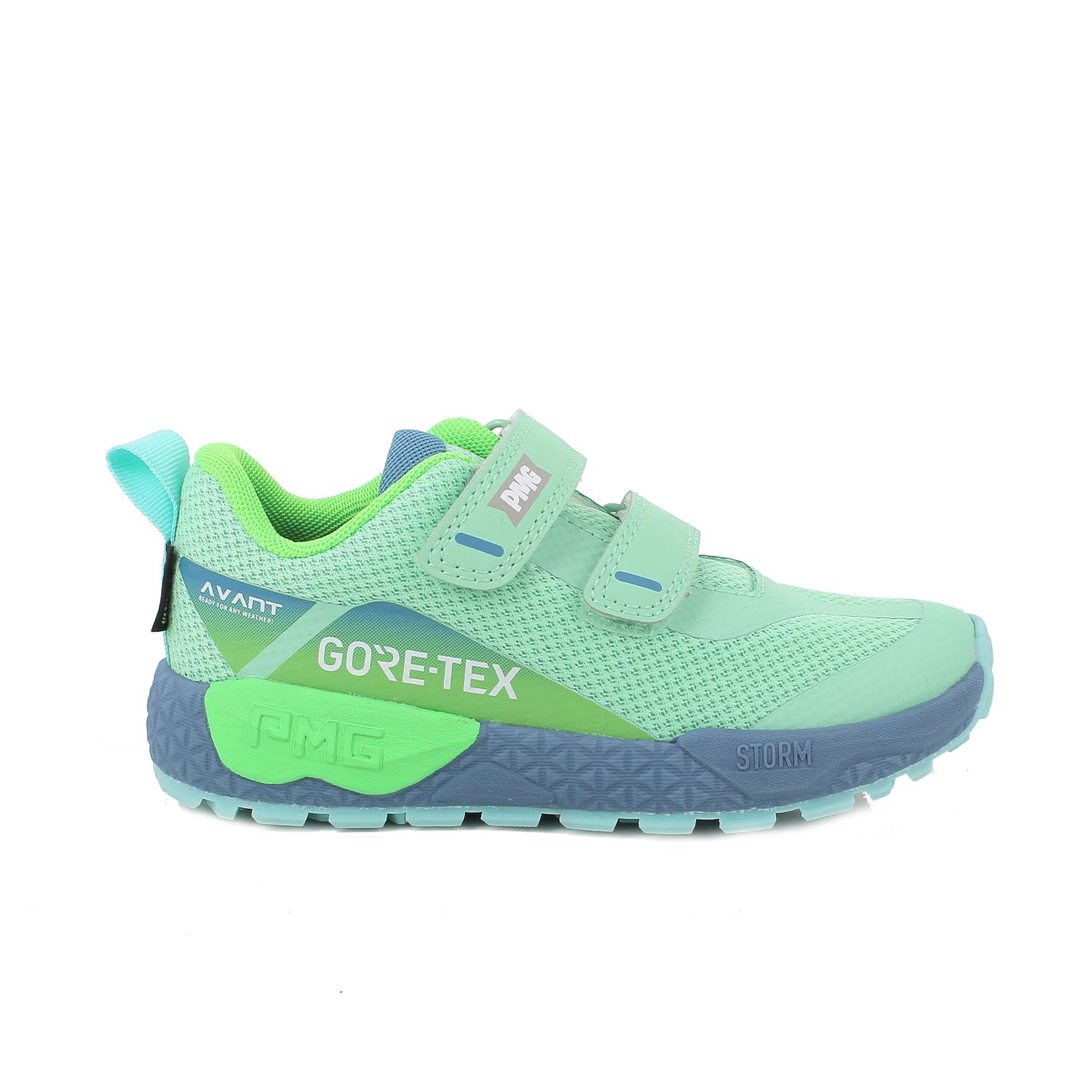 Zapato deportivo con gore-tex para niño verde con velcro