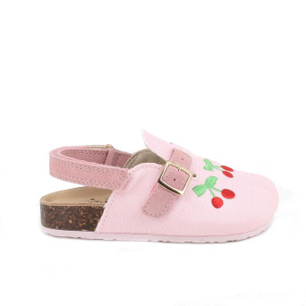Sandalia para niña rosa con velcro Sandalia para niña rosa con velcro