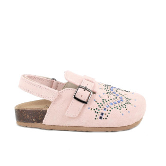 Sandalia para niña rosa con velcro Sandalia para niña rosa con velcro