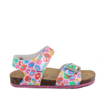 Sandale pour fille rose et fuxia avec velcro Sandale pour fille rose et fuxia avec velcro
